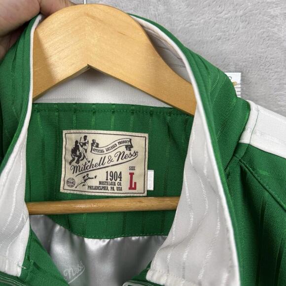 Mitchell & Ness Boston Red Sox Green Men Track Jacket Size L MLB Licensed Y2K - Picture 3 of 10
